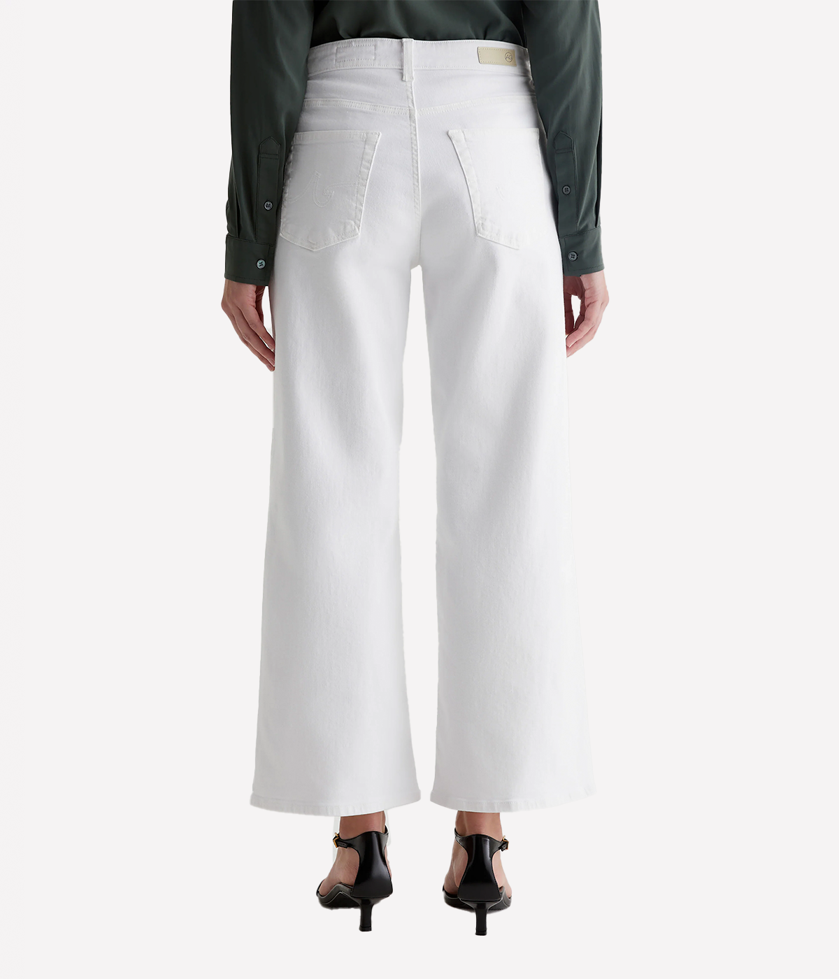 Saige Wide Leg Jean in Gallery White