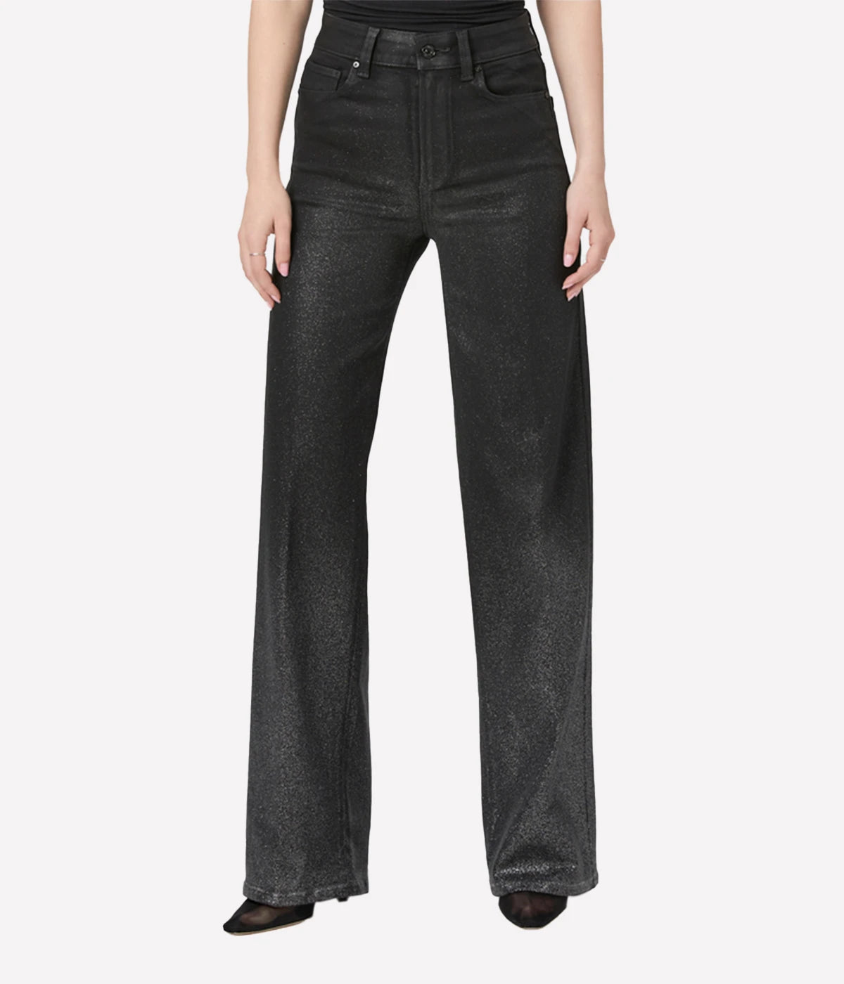 *FINAL SALE* Sasha Jean in Black Silver Glitter