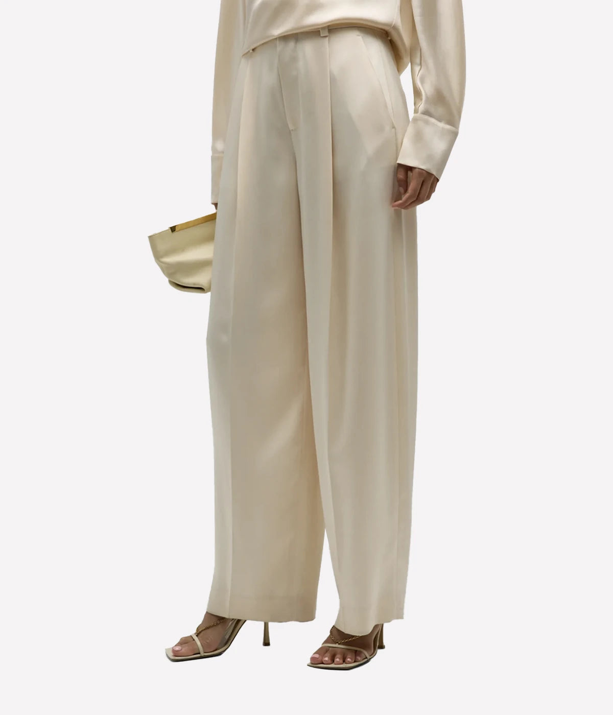 *FINAL SALE* Satin Wide Leg in Enoki