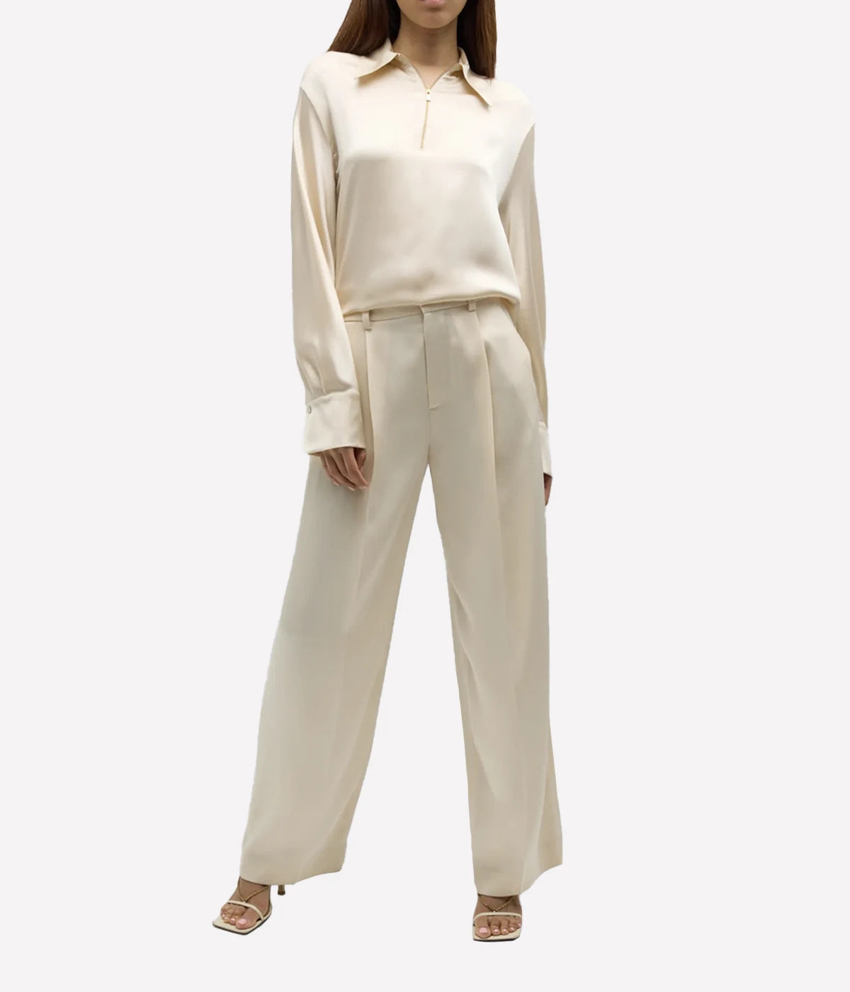 *FINAL SALE* Satin Wide Leg in Enoki