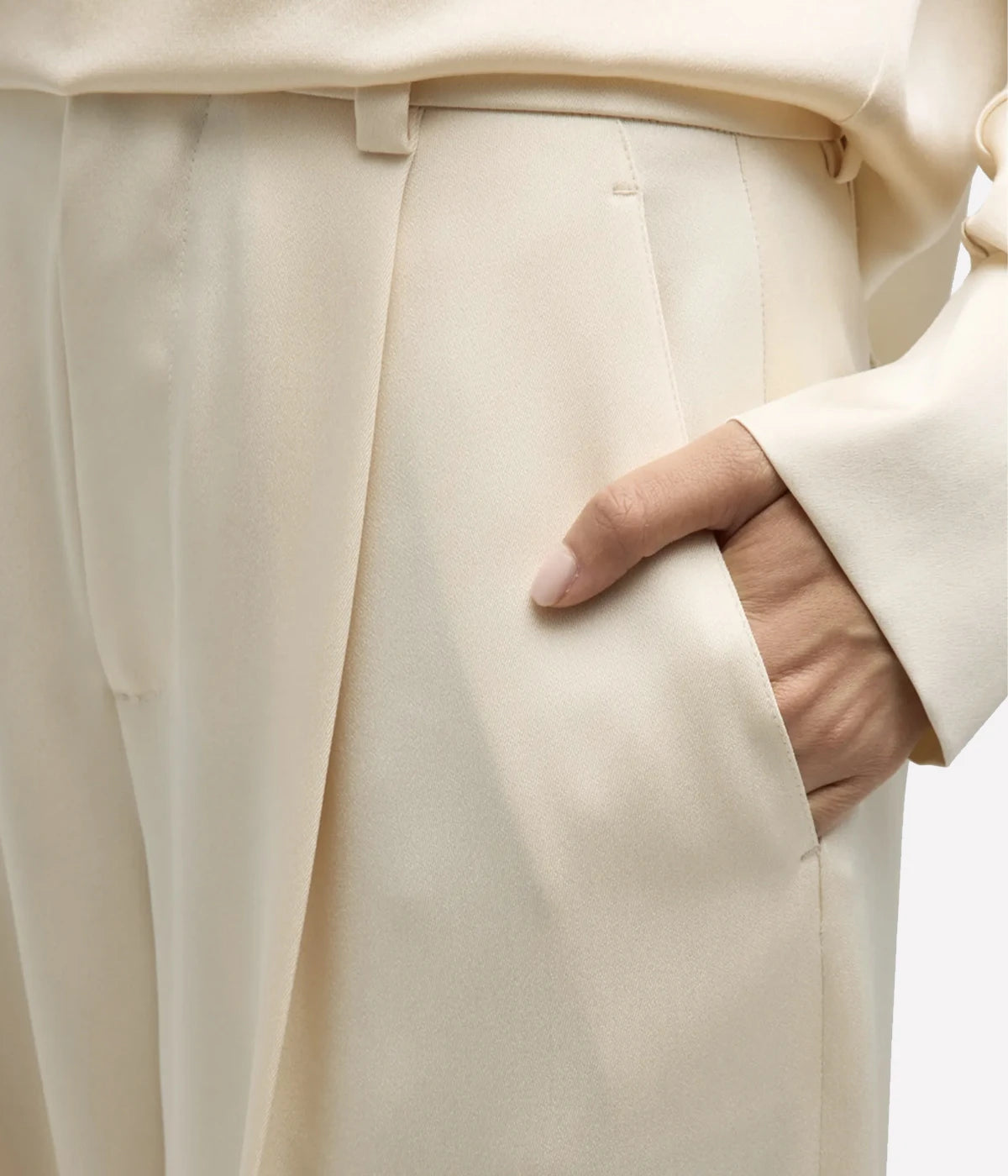 *FINAL SALE* Satin Wide Leg in Enoki