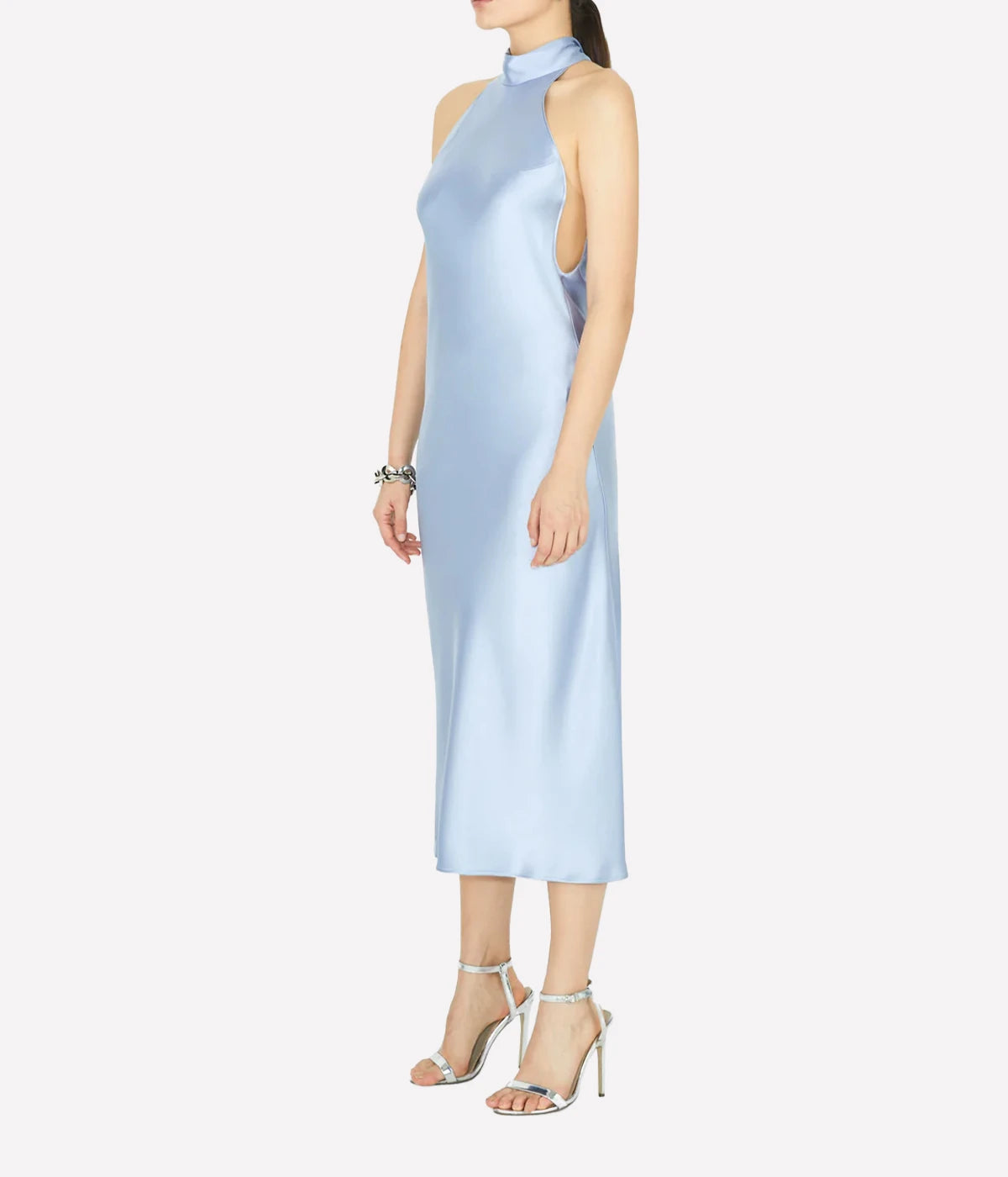 *FINAL SALE* Scallop Sienna Dress in Ice Blue