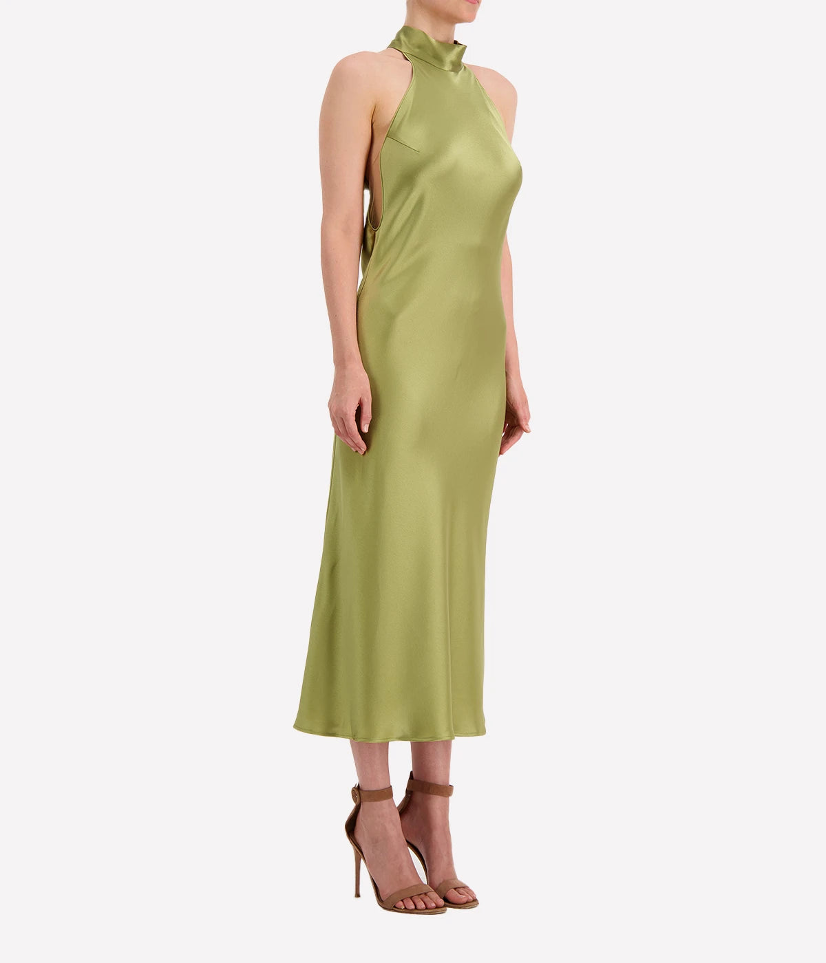 Scallop Sienna Dress in Olive