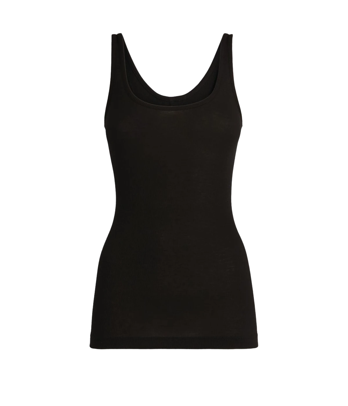 Scoop Neck Tank in Black