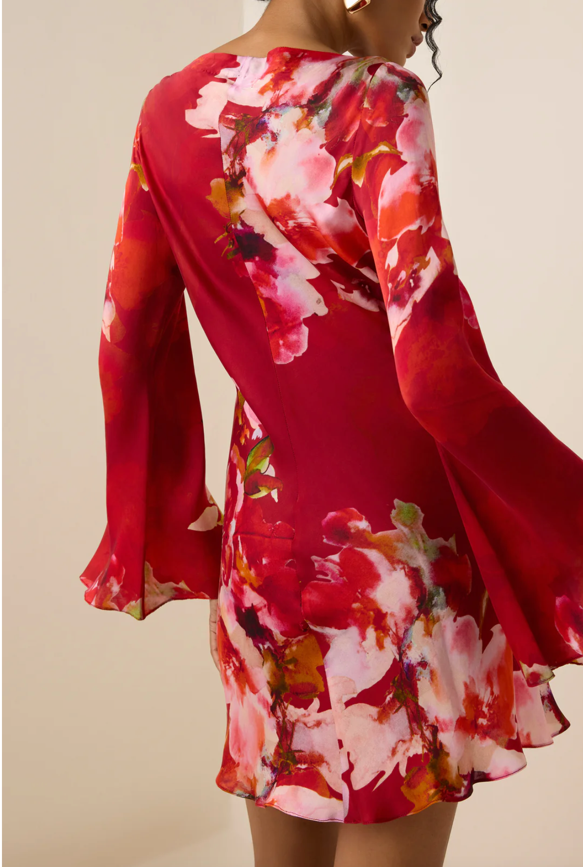 *FINAL SALE* Short Dress in Burgundy Mix