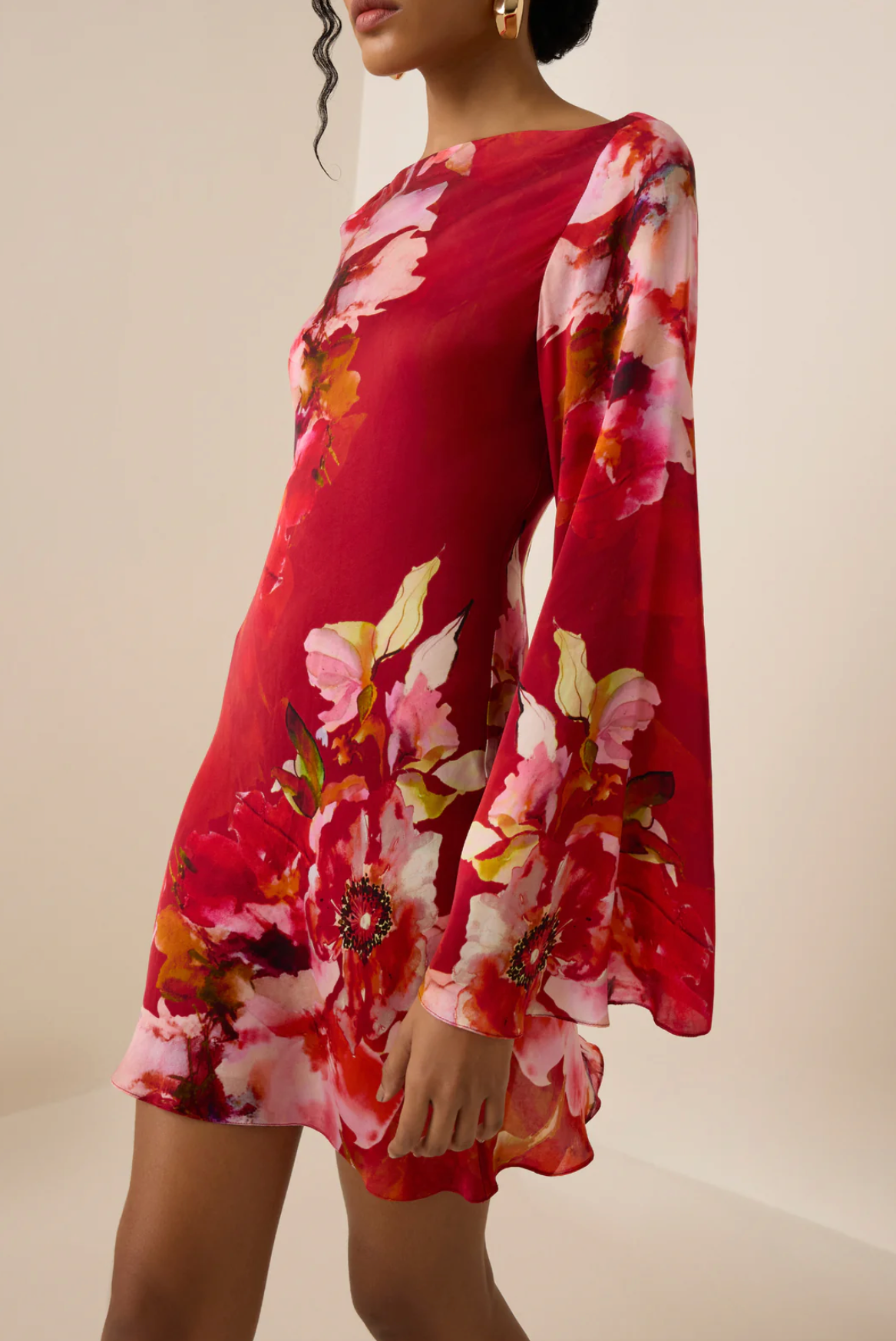 *FINAL SALE* Short Dress in Burgundy Mix