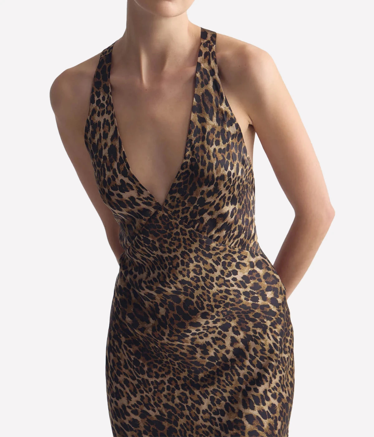 Aline Gown In Vintage Leopard Print