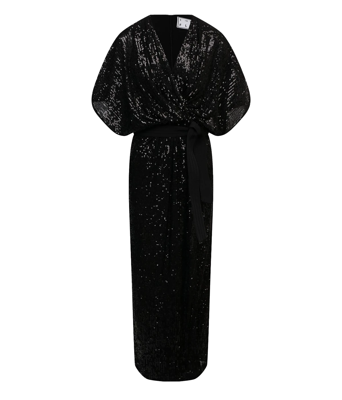 Sequin Madalya Dress in Black