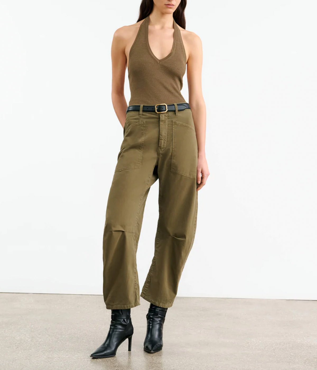 Shon Pant in Military Green