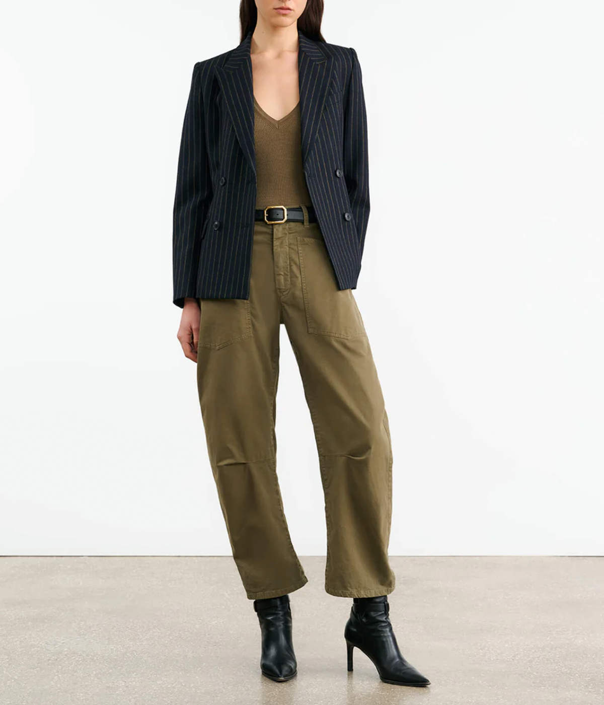 Shon Pant in Military Green