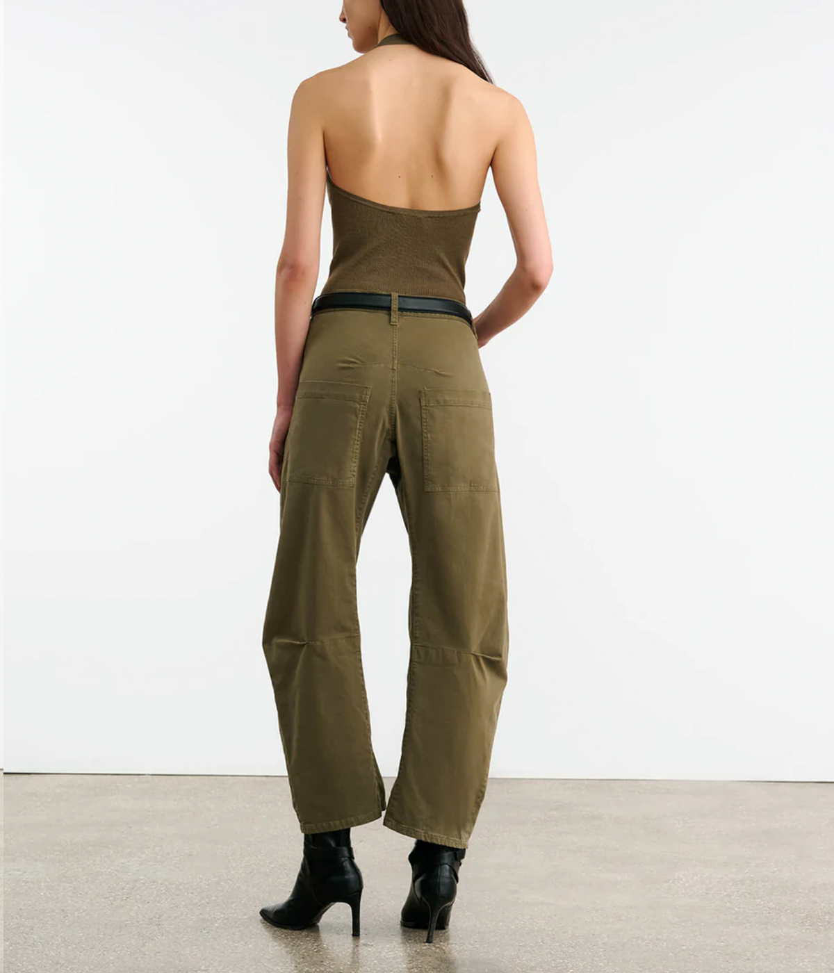 Shon Pant in Military Green