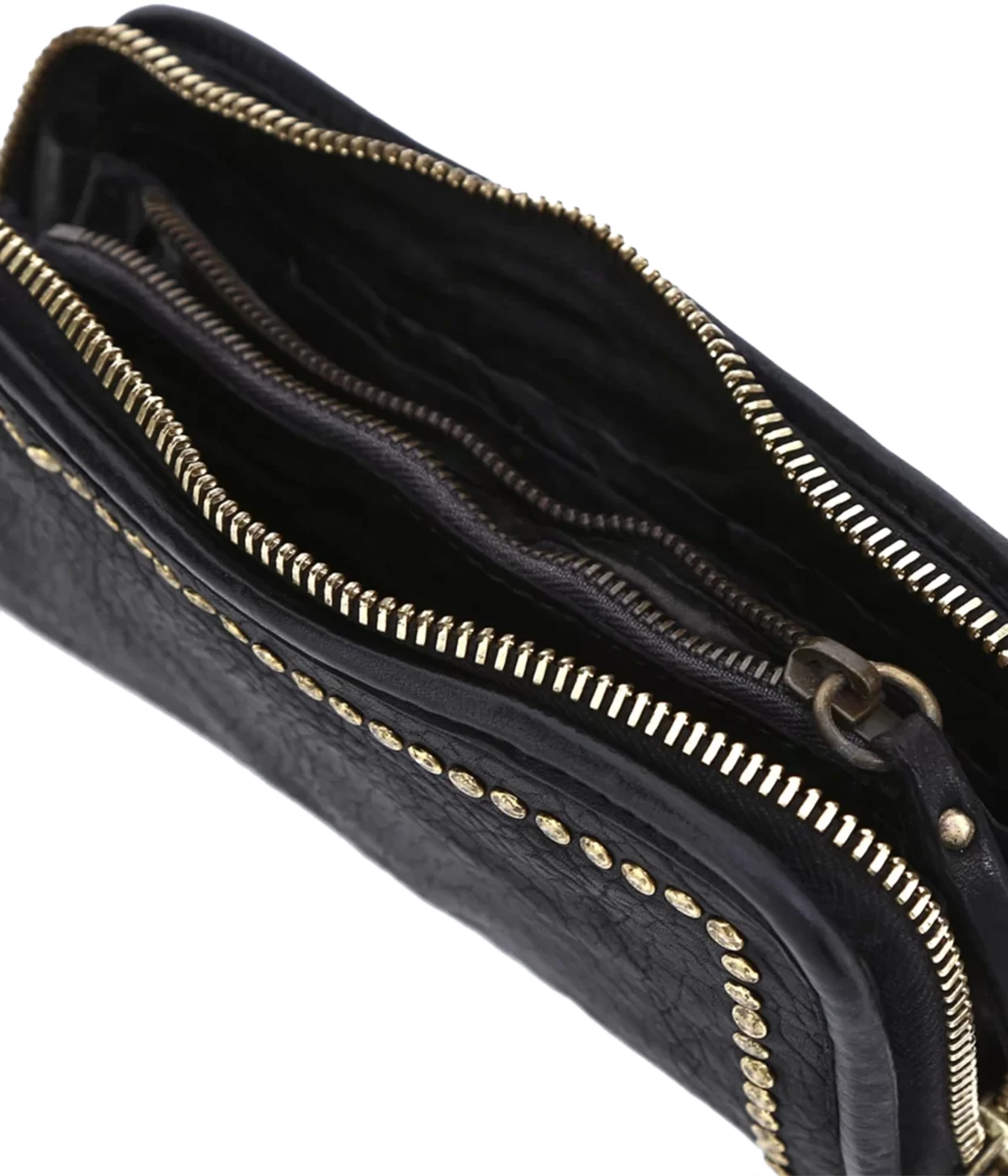 Small Studded Wallet in Black