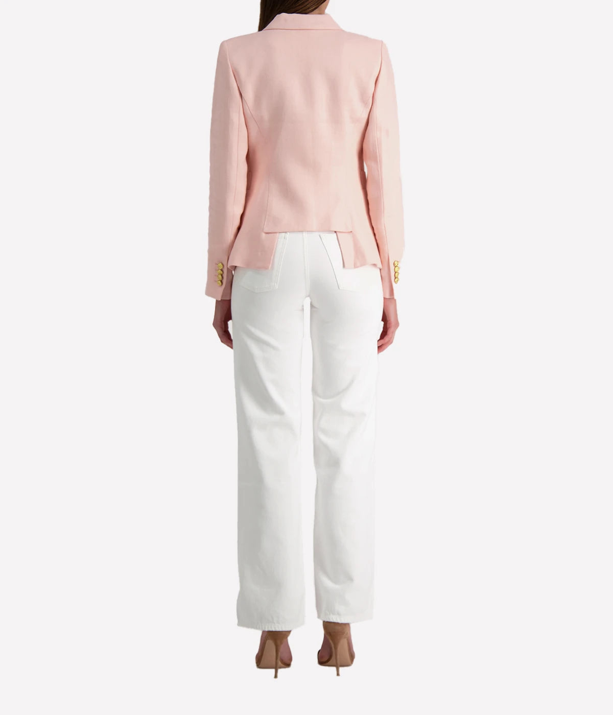 Classic Duchess Linen Blazer in Ballet