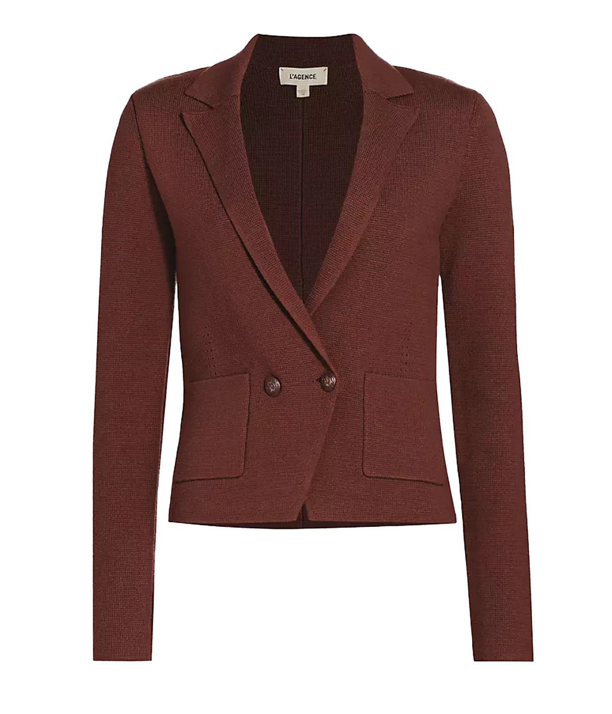 Sofia Knit Blazer in Chocolate Fondant