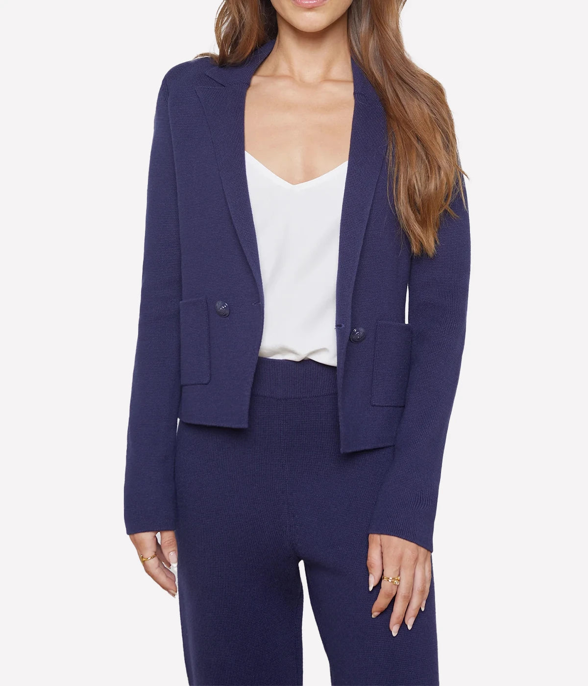 Sofia Knit Blazer in Midnight