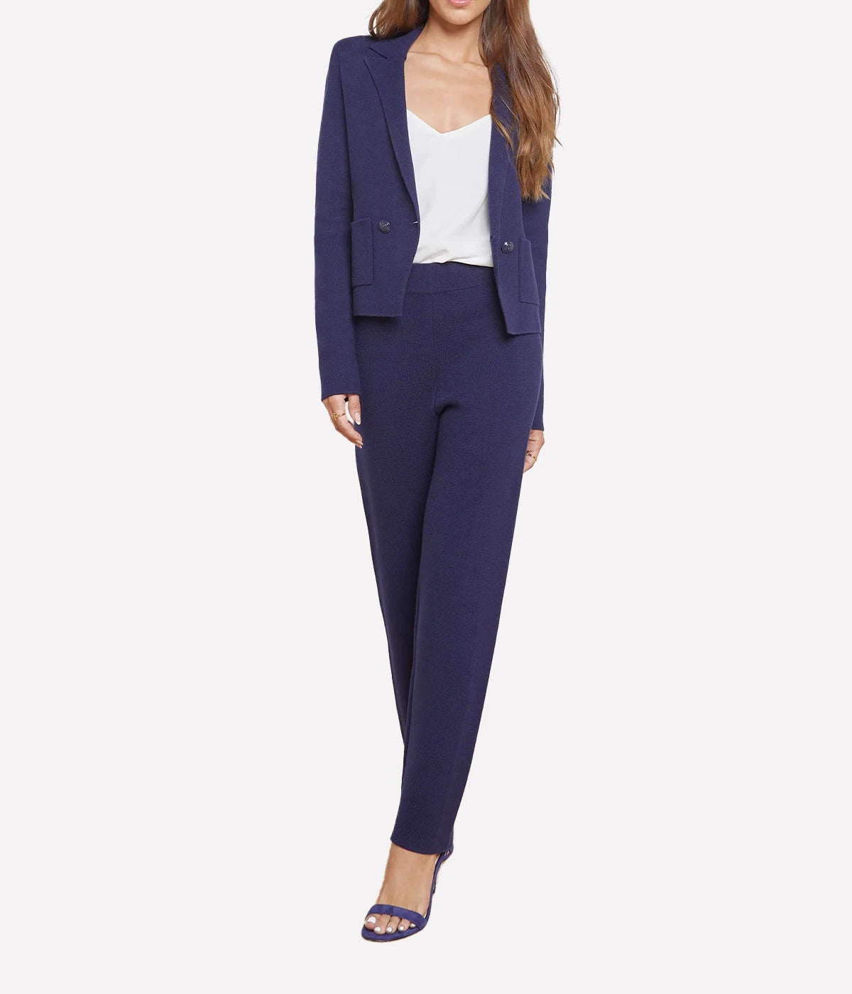 Sofia Knit Blazer in Midnight