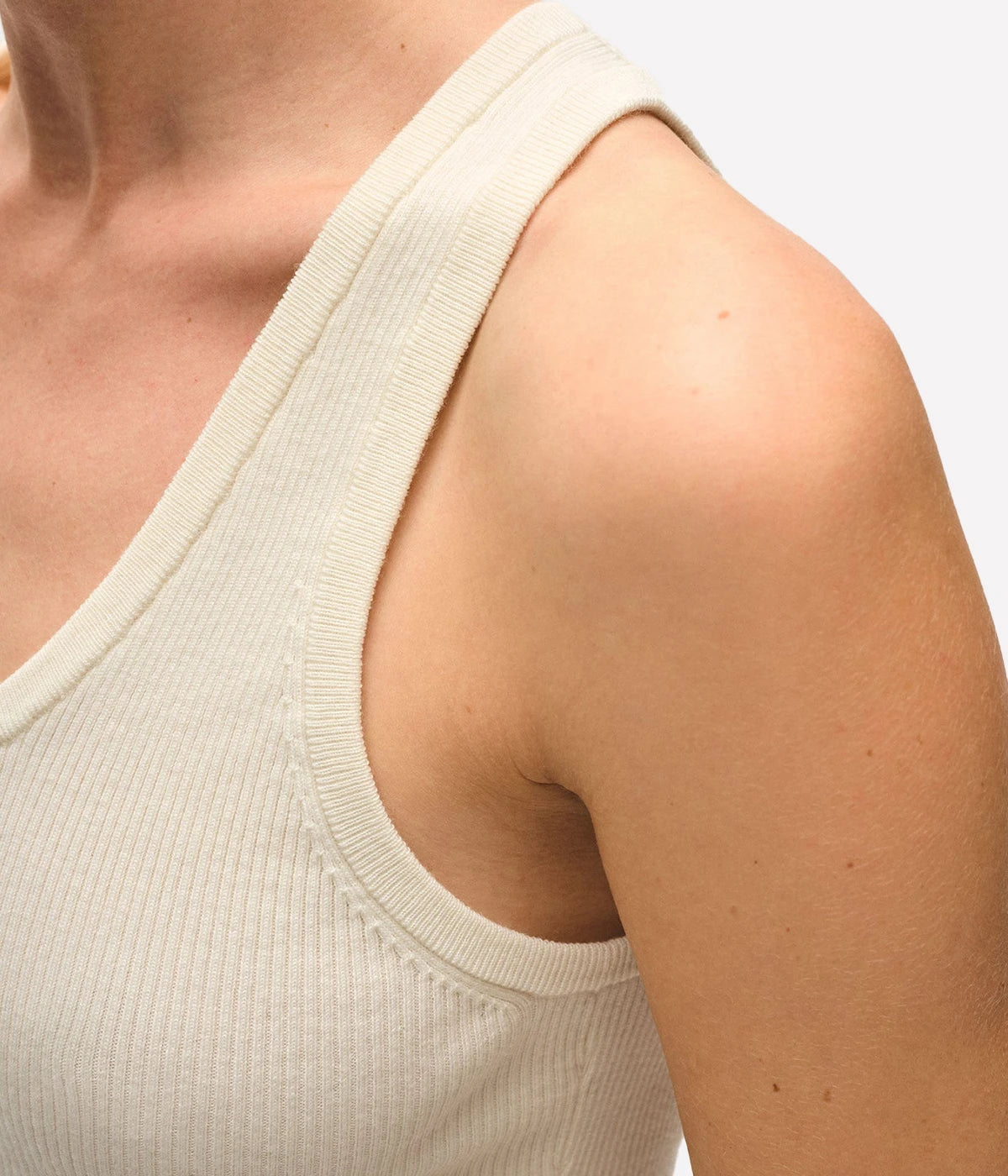*FINAL SALE* Superfine Merino Tank Top in Ivory
