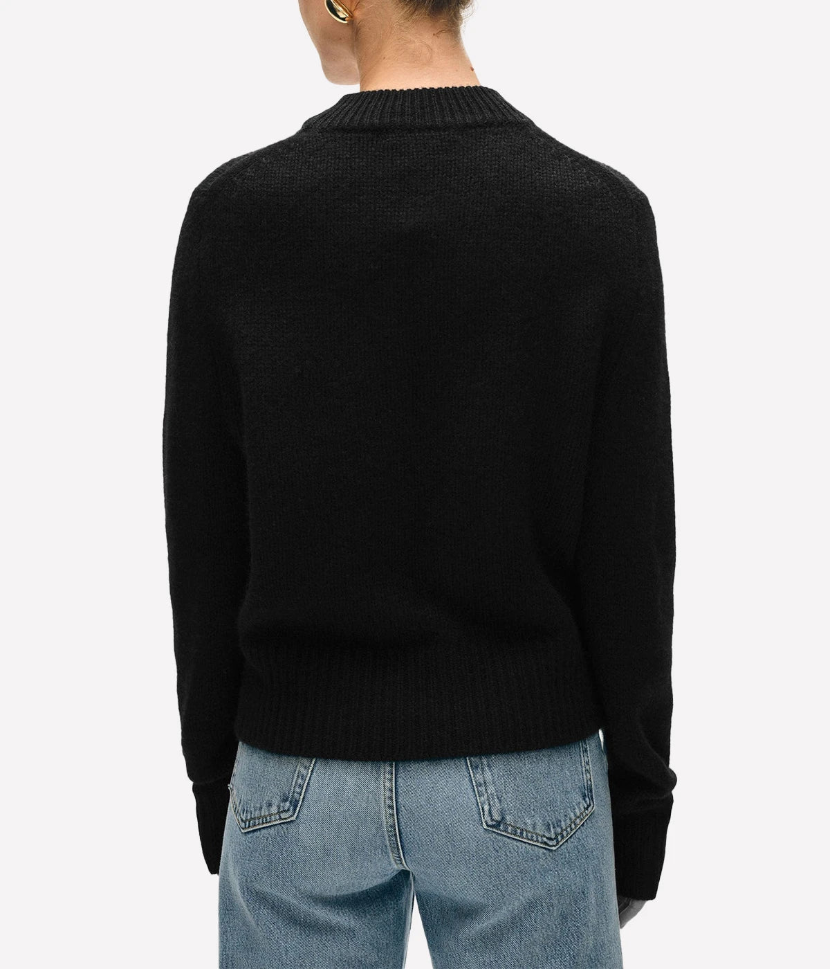 Superfine Merino Turtleneck in Black