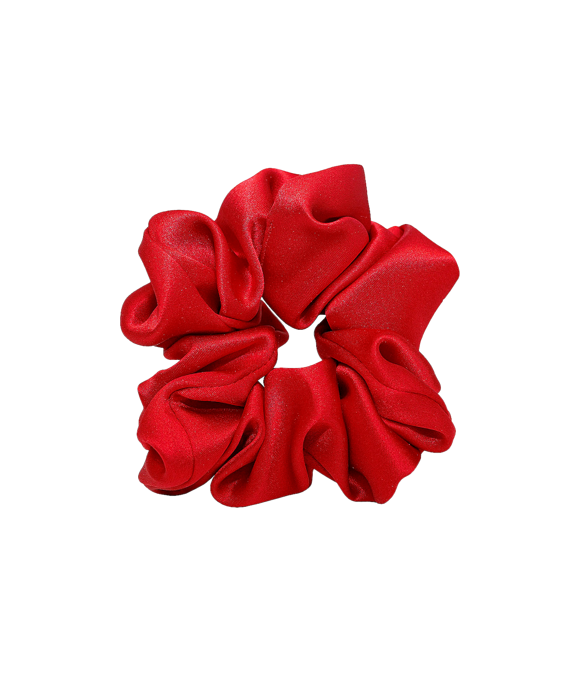 *FINAL SALE* Silk Charmeuse Scrunchie in Cherry Kiss