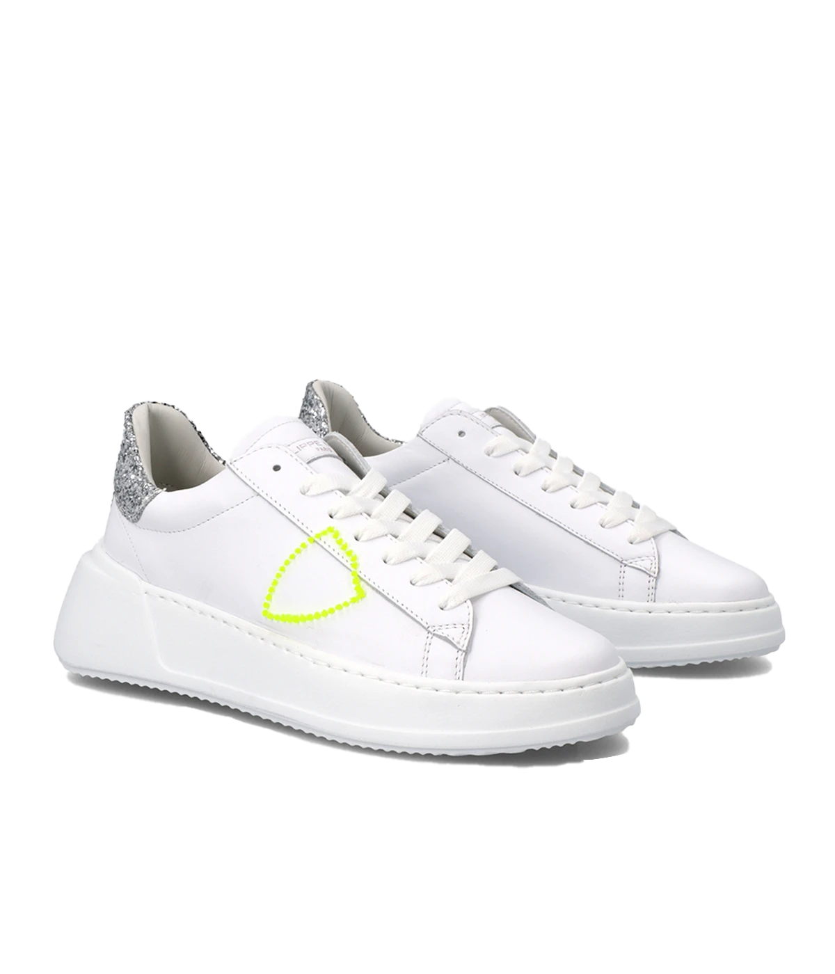 *FINAL SALE* TRES Temple Low Woman in Veau Broderie Blanc Argent