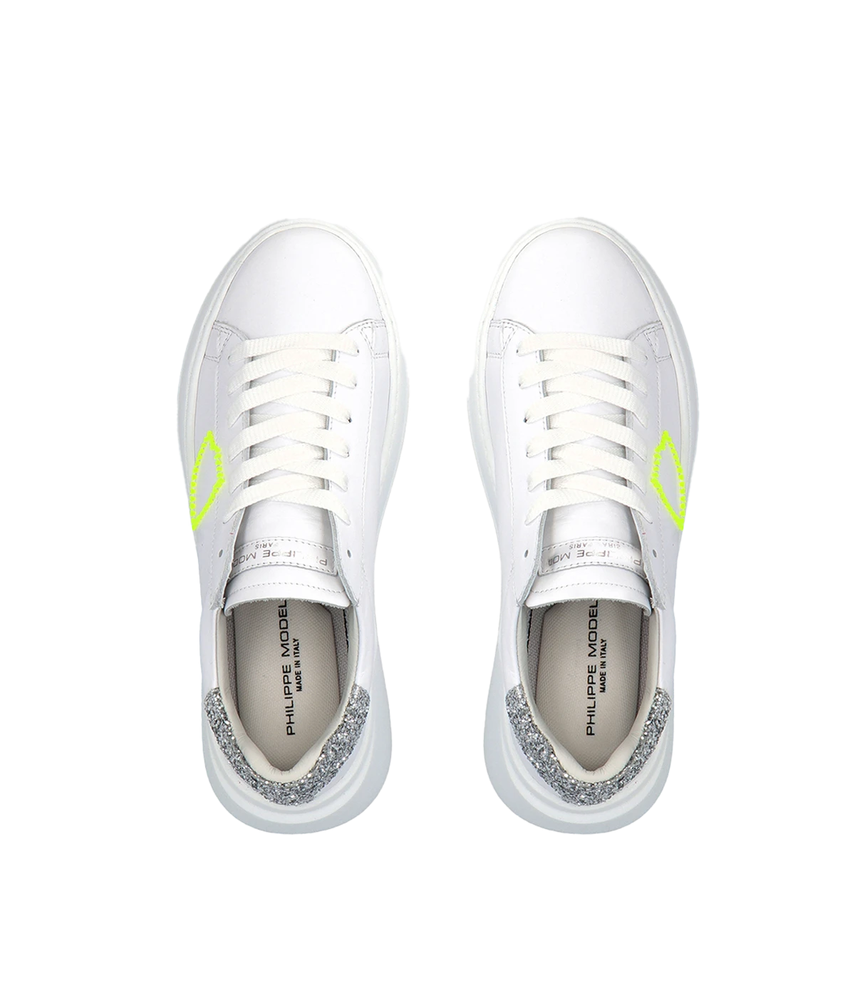 *FINAL SALE* TRES Temple Low Woman in Veau Broderie Blanc Argent