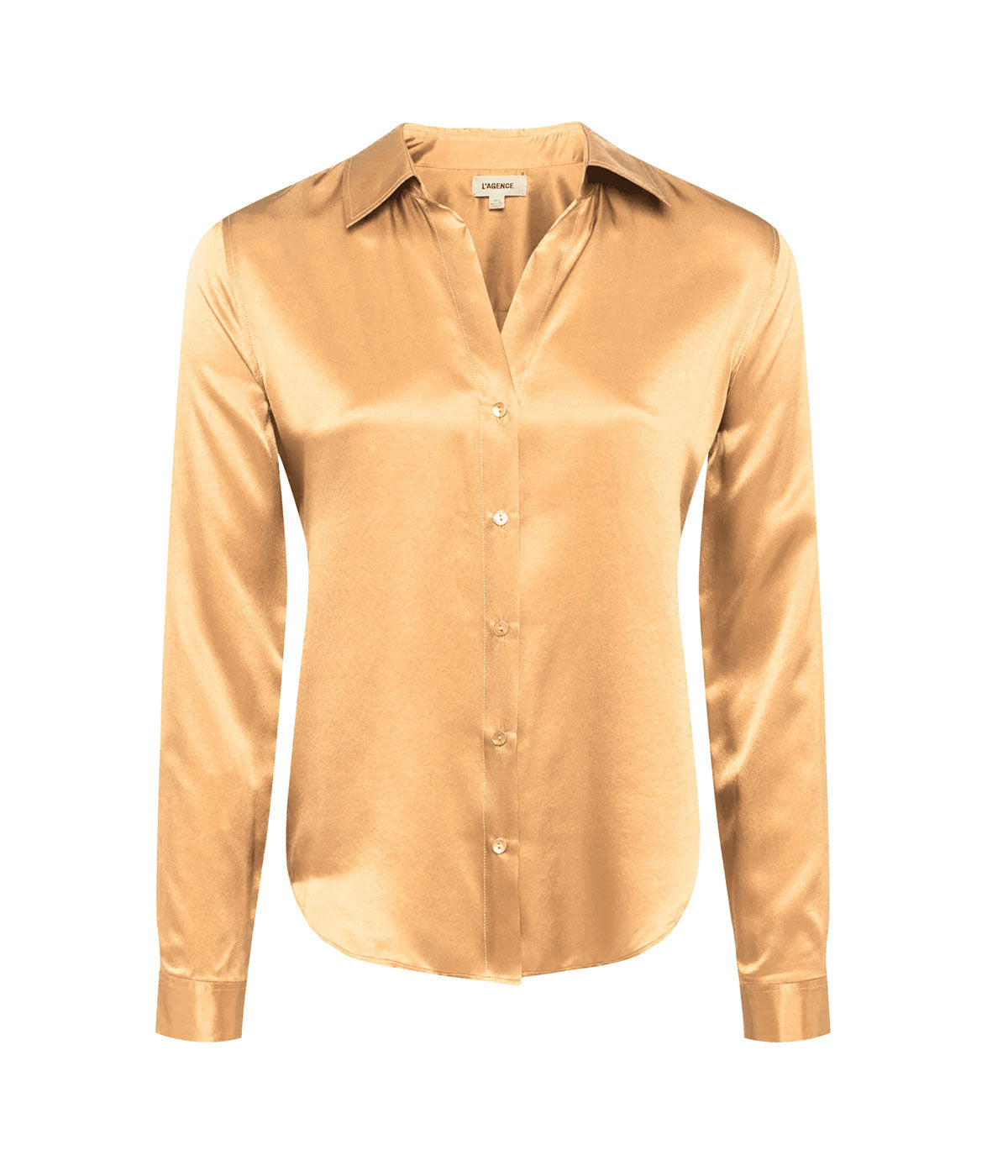 Tyler Long Sleeve Blouse in Latte