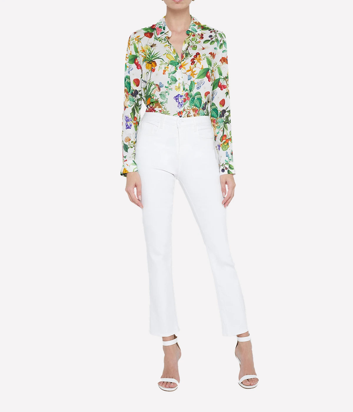 Tati H/R Crop Jean in Blanc Coated