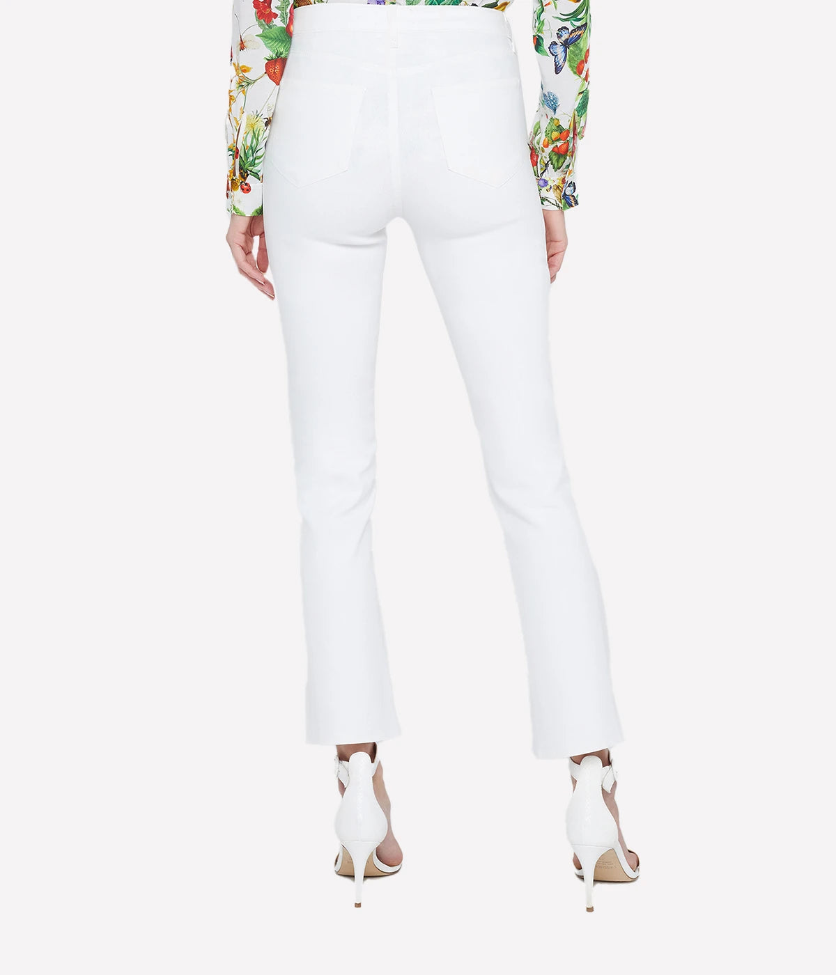 Tati H/R Crop Jean in Blanc Coated