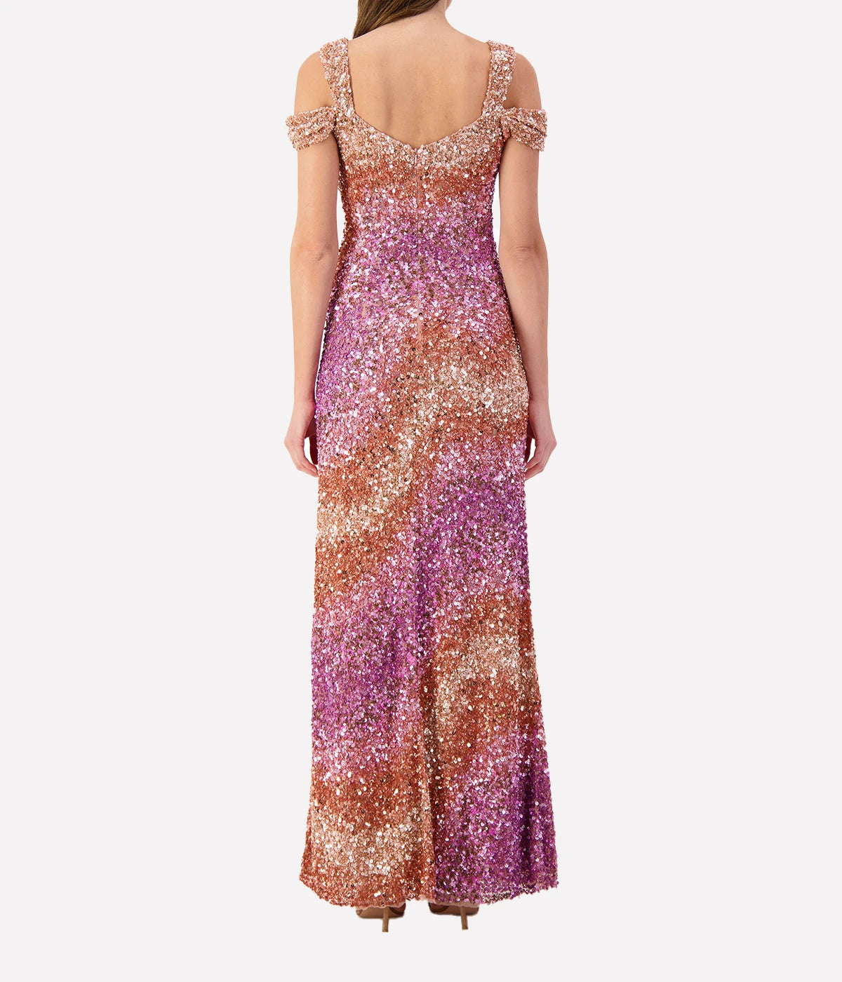 *FINAL SALE* Milana Sequin Gown in Rose Gold Wild Lilac