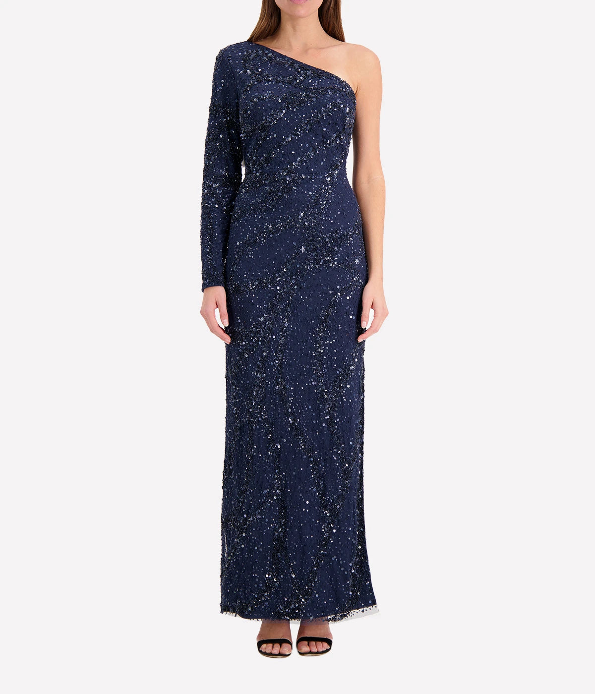 *FINAL SALE* Evangeline Beaded Gown in Navy