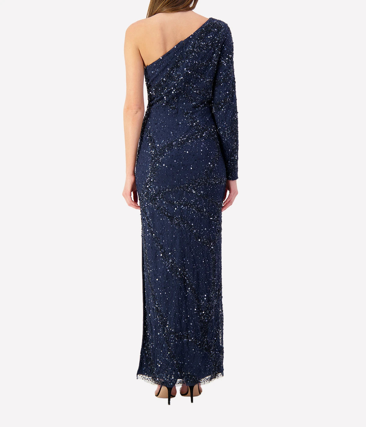 *FINAL SALE* Evangeline Beaded Gown in Navy