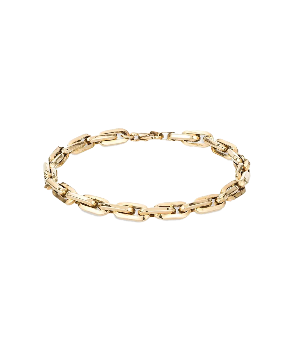 14k solid on sale gold chain bracelet