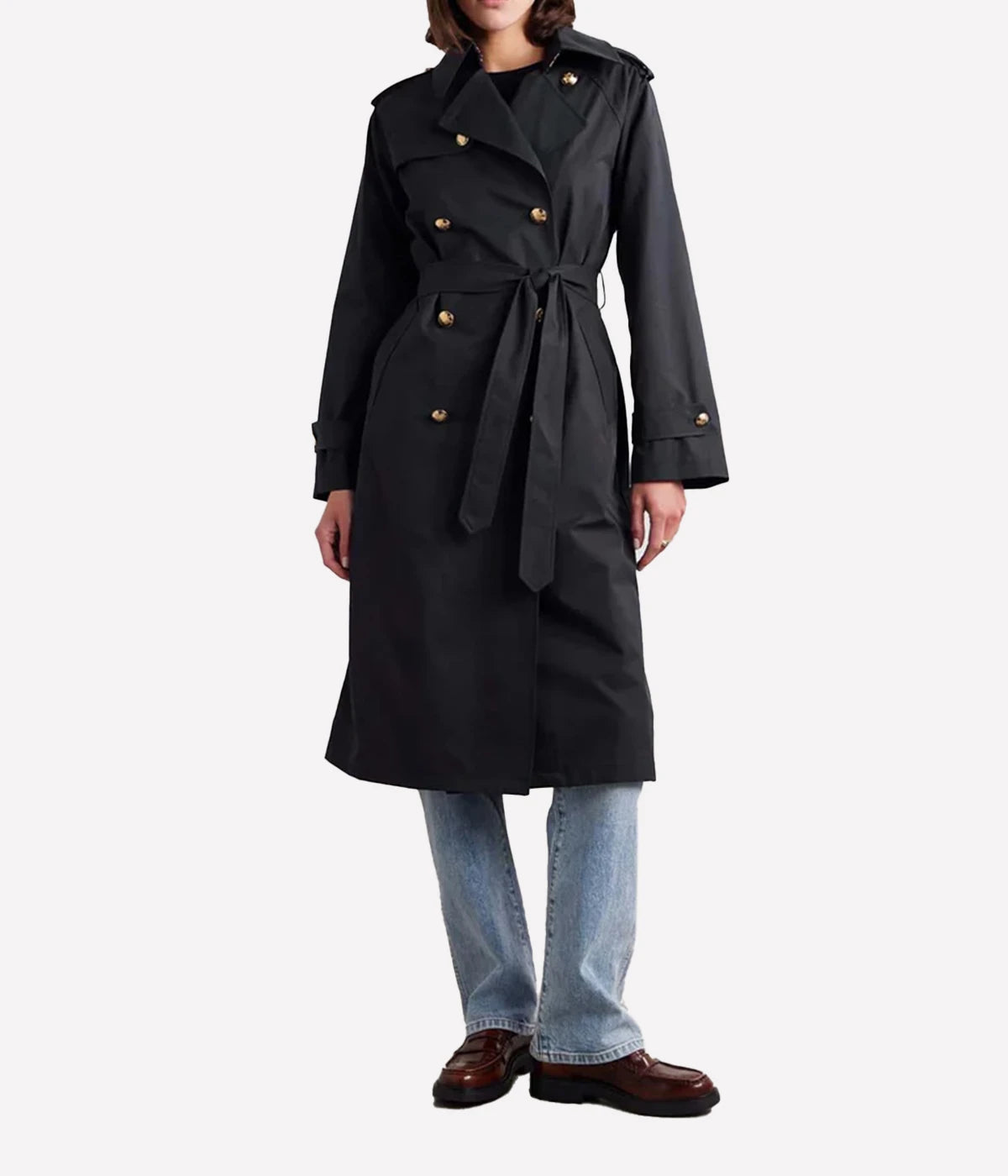 Toussaint Trench Coat in Dark Navy