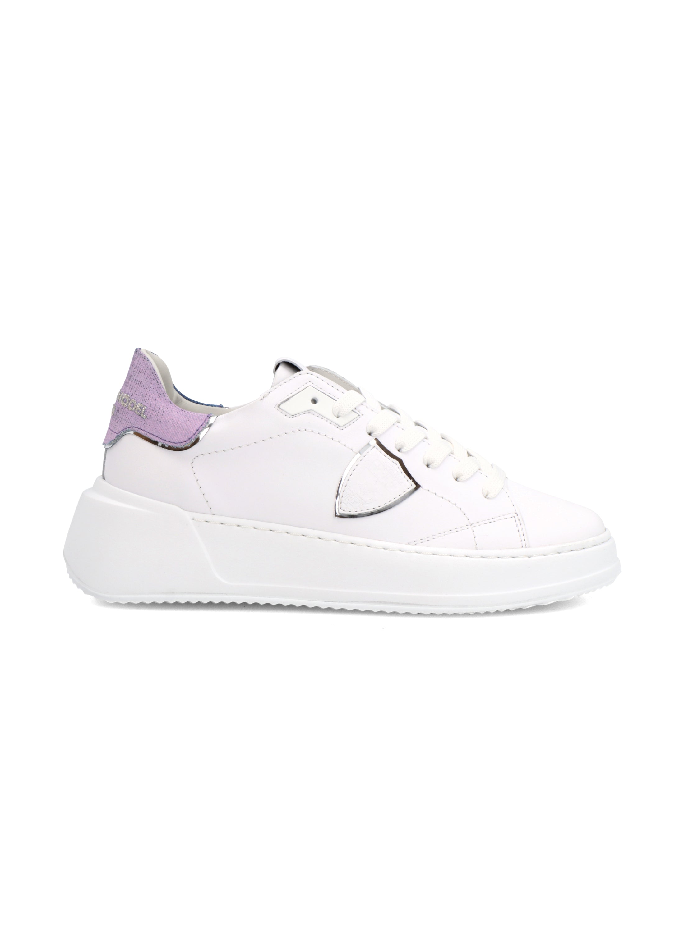 *FINAL SALE* Tres Temple Low Woman in Veau Denim Blanc Azul