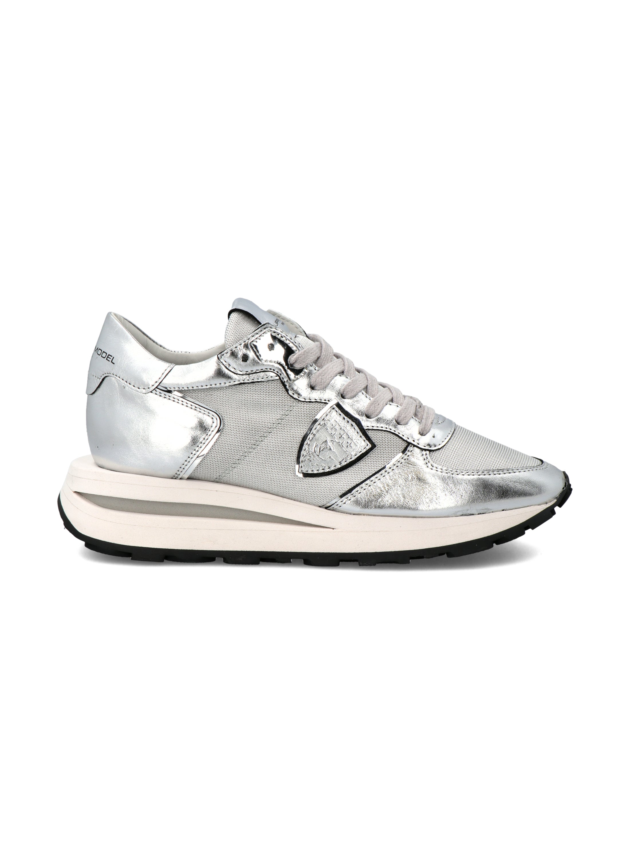 Tropez Haute Low Woman in Metal Argent