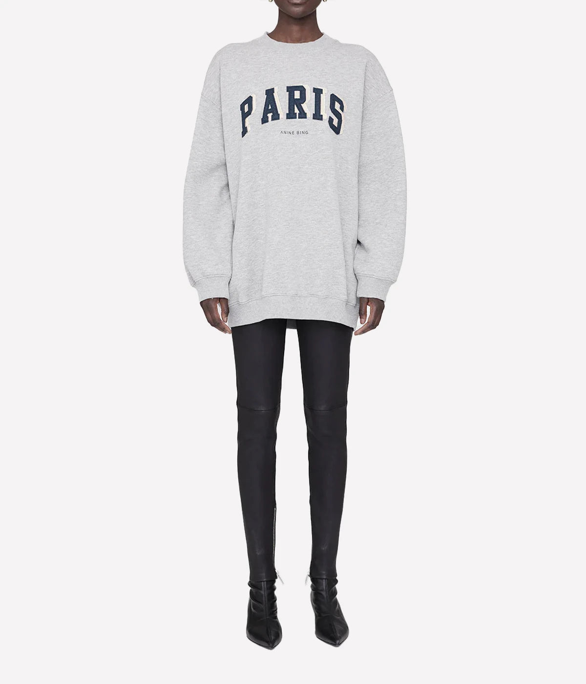 Tyler Sweatshirt Paris in Heather Grey