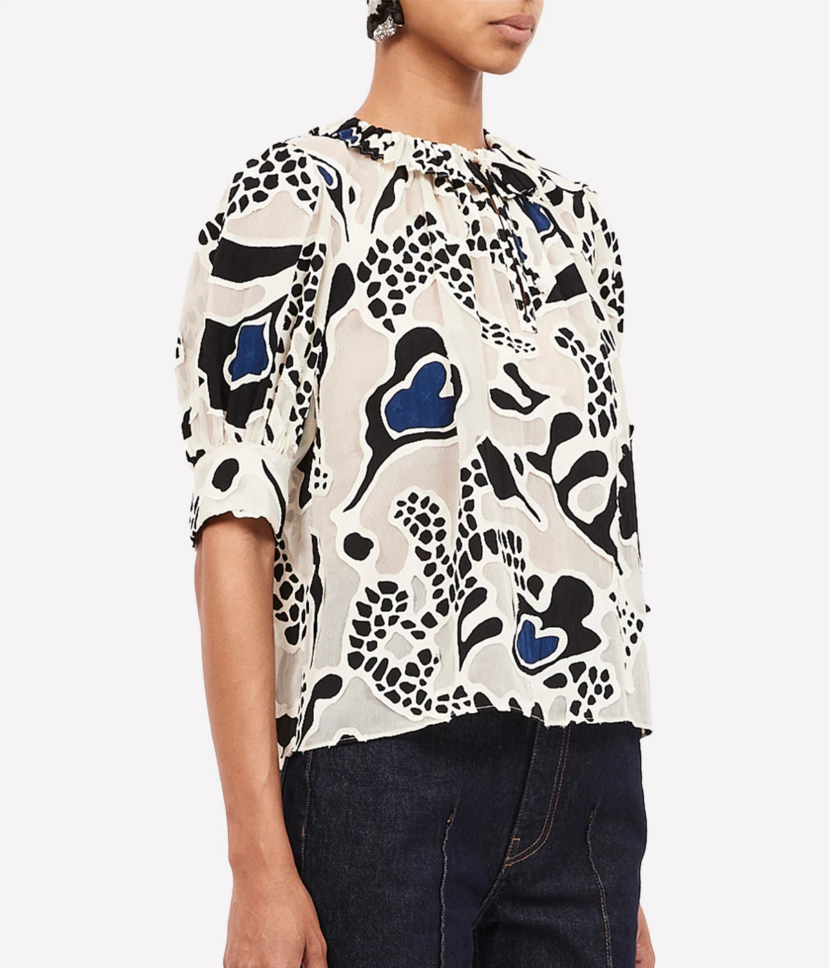 *FINAL SALE* Marcella Top In Porcelain