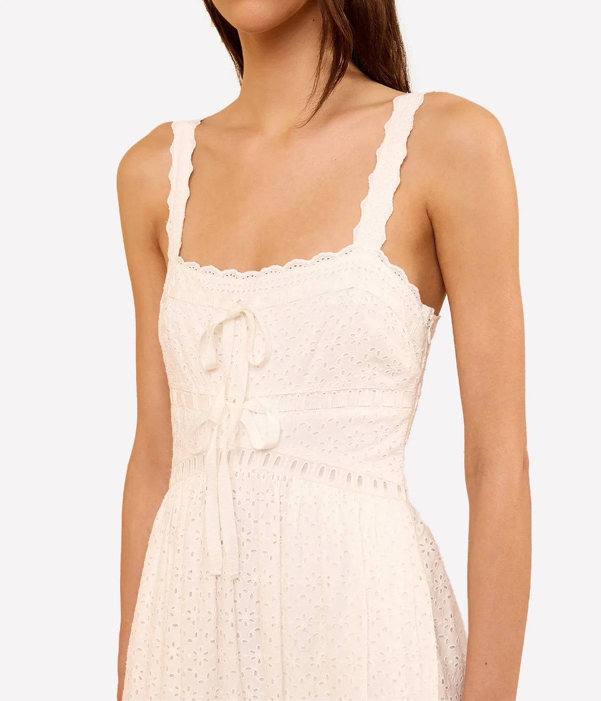 Constance Cami Cotton Dress In Pristine