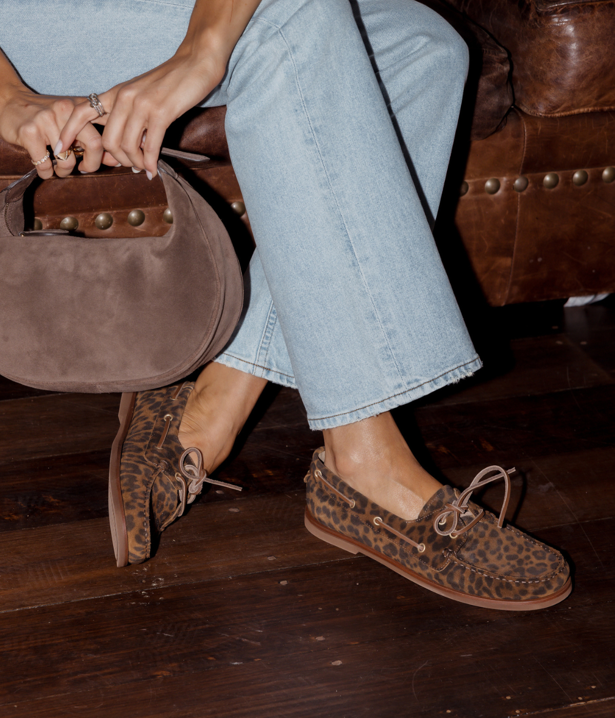 Vandé Suede Loafer in Leopard