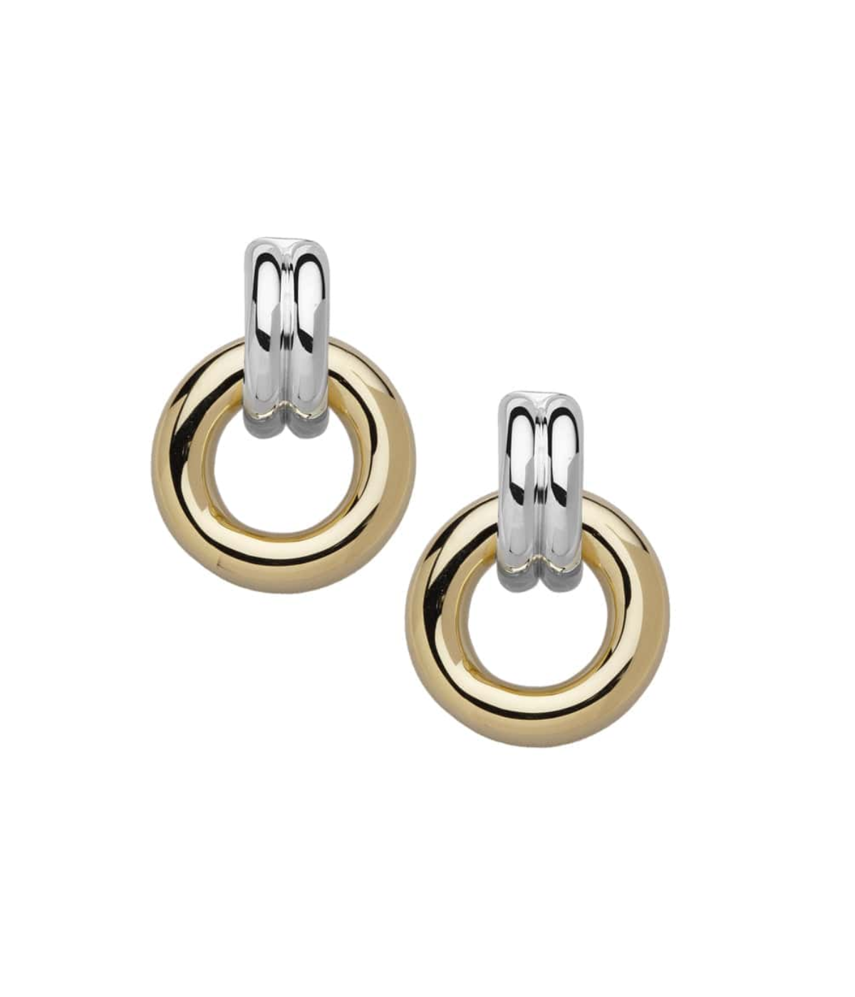 Gina Earrings in Two Tone