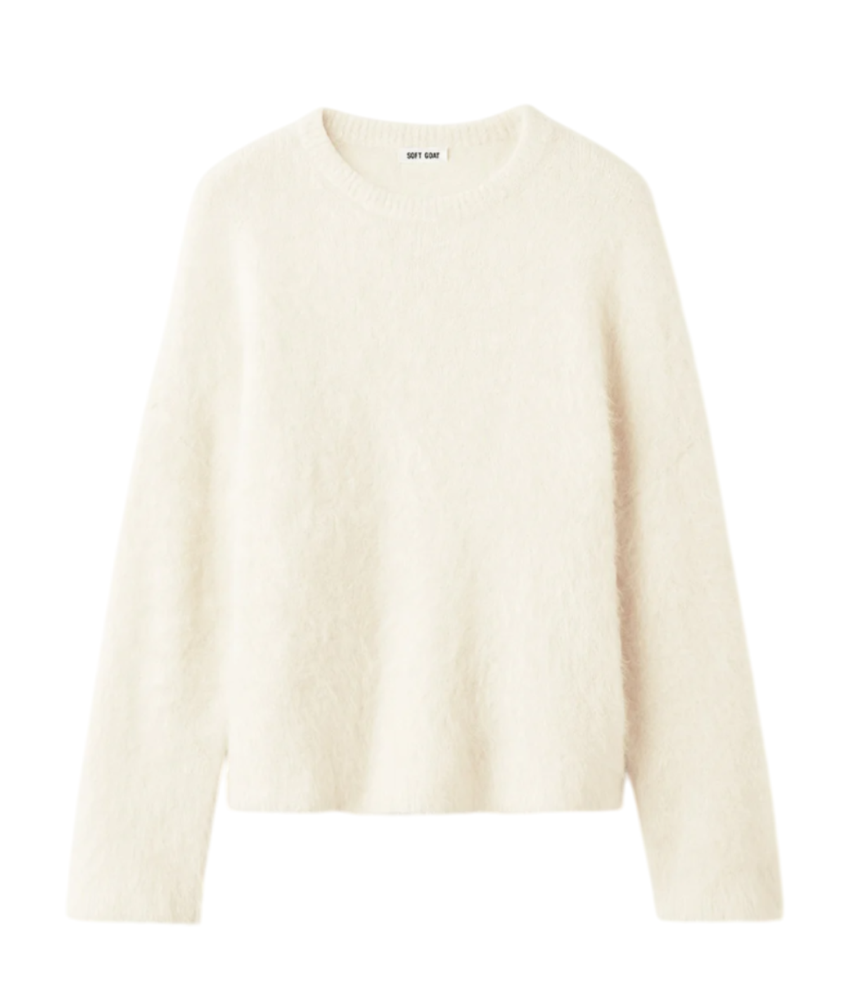 Alpaca Cewneck in Feather White