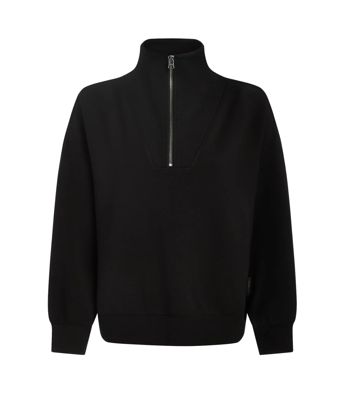 Hawley Half Zip Sweater in Black