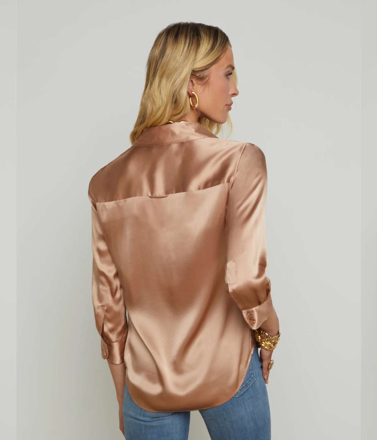 Dani 3/4 Sleeve Blouse in Pecan