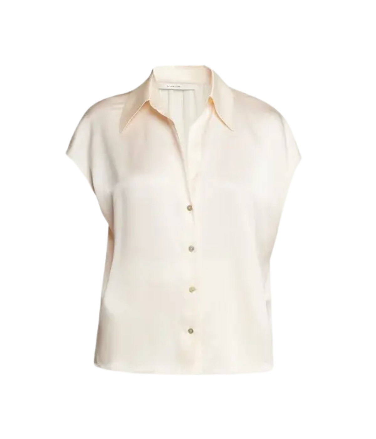Cap Sleeve Ruched Back Blouse in Chiffon