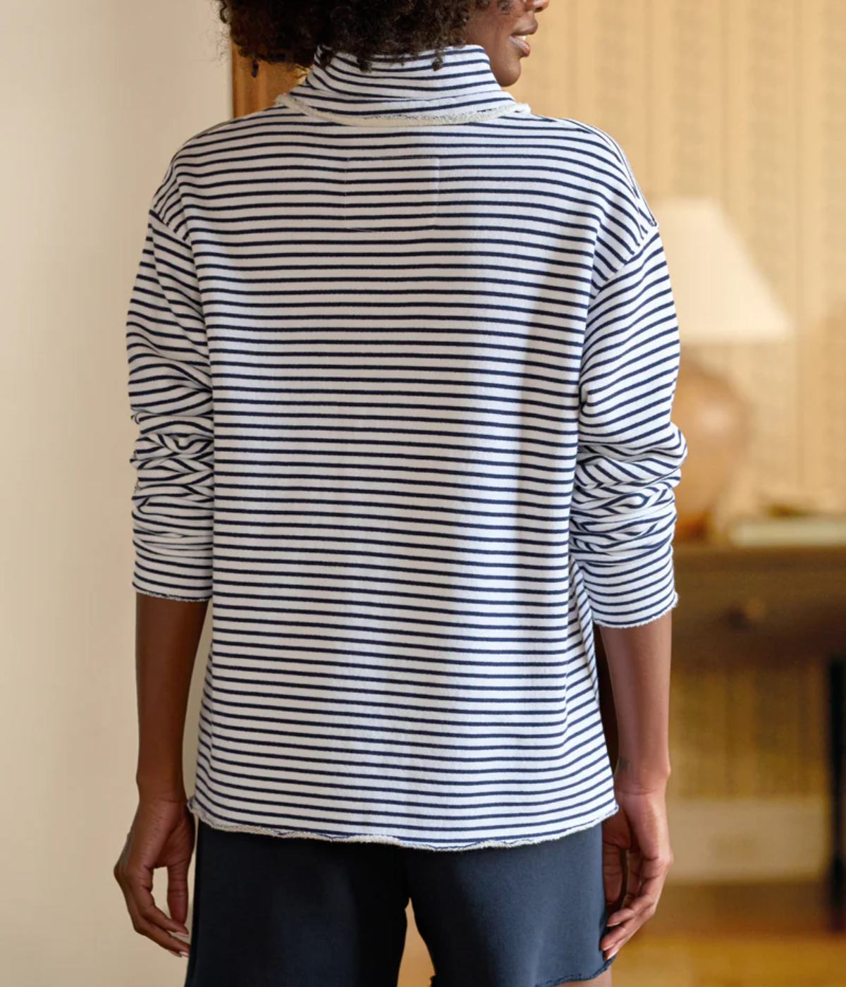 Patrick Popover Henley in White British Royal Navy