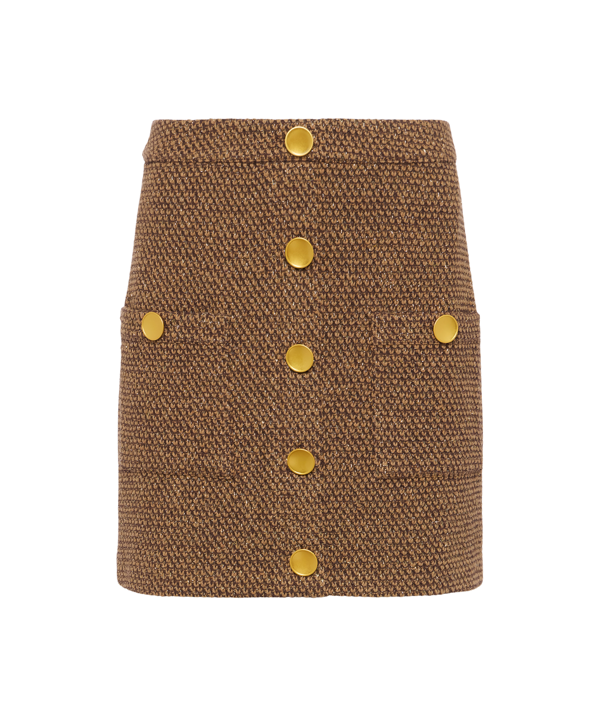 Zander BTN Mini Skirt in Hot Fudge Cinnamon