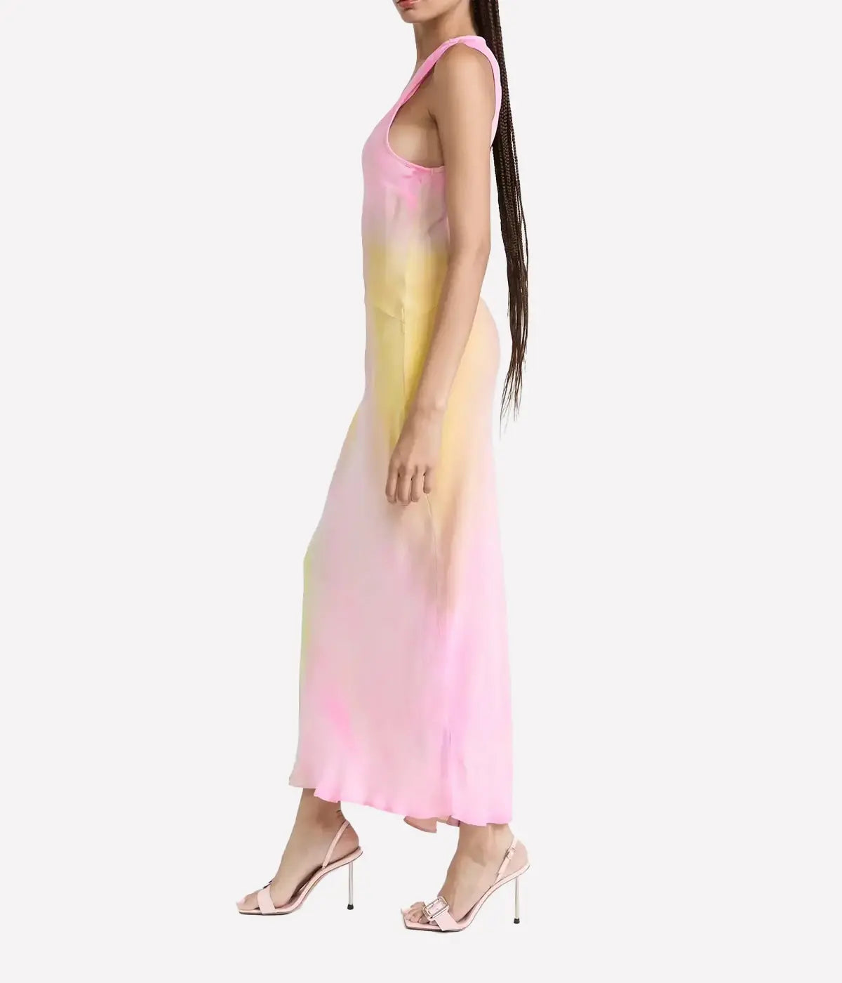 Valentina Maxi Dress in Pink Cosmos