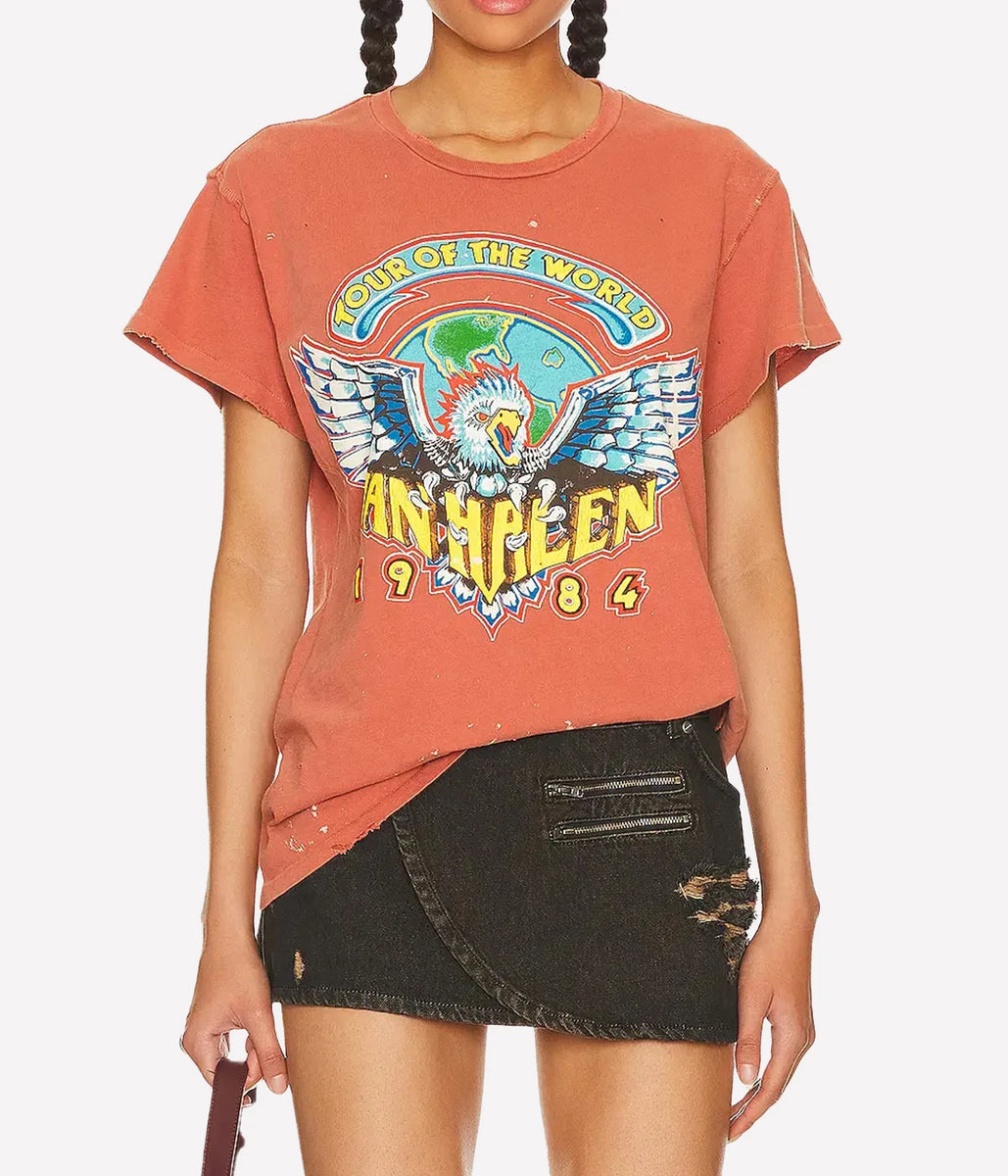 Van Halen T Shirt in Orange