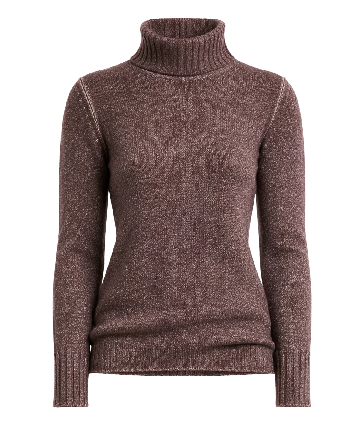 Hand Painted High Neck Pullover in Wisteria