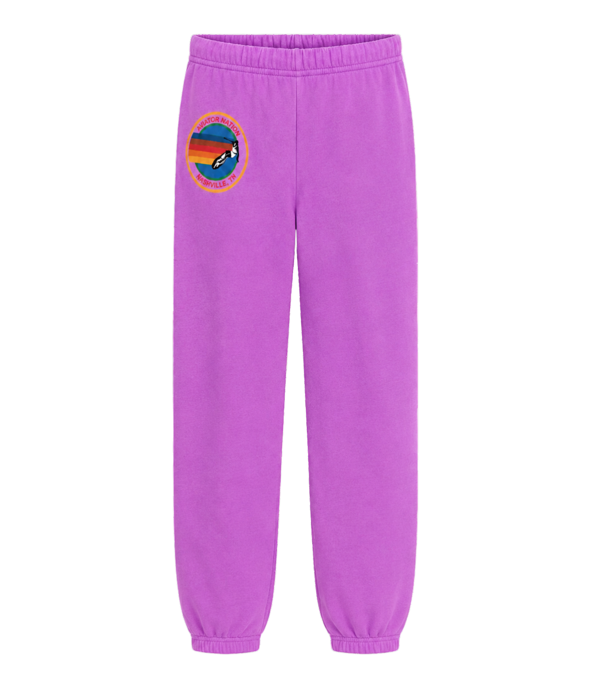 AV Sweatpants in Neon Purple
